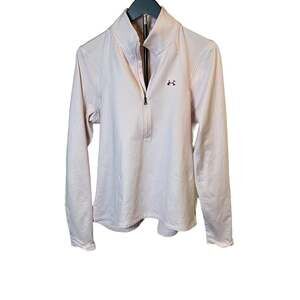 Under Armour Women's Large 1/2 Zip L/S Pullover blush Pink